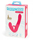 Happy Rabbit Rechargeable Pink Vibrating Strapless Strap On by LoveHoney - view 2