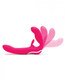 Happy Rabbit Rechargeable Pink Vibrating Strapless Strap On by LoveHoney - view 3