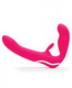 Happy Rabbit Rechargeable Pink Vibrating Strapless Strap On by LoveHoney - view 4