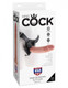 King Cock Strap On Harness 9 inches Dildo Beige by Pipedream - Product SKU PD562421