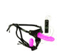 Dual Harness EZ Snap Vibrating Dong And Plug Pink Adult Toy