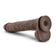 Au Naturel Daddy 14 inches Dildo Chocolate Brown by Blush Novelties - view 3