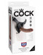 King Erection Strap On Harness 8 inches Dildo Brown by Pipedream Products - view 2