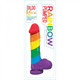 Rainbow Pumped Realistic Dildo 9.4 inches by Hot Products - Product SKU HO3204