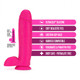 Neo Elite 10in Dual Density Cock W/ Balls Neon Pink by Blush Novelties - Product SKU BN26410