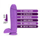 Neo Elite 10in Dual Density Cock W/ Balls Neon Purple by Blush Novelties - Product SKU BN26411