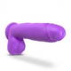 Blush Novelties Neo Elite 10in Dual Density Cock W/ Balls Neon Purple - Product SKU BN26411