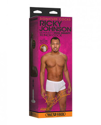 Signature Dildos Ricky Johnson 10 W Removeable Vac-u-lock Suction Cup inches by Doc Johnson