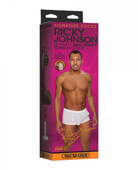 Signature Dildos Ricky Johnson 10 W Removeable Vac-u-lock Suction Cup inches by Doc Johnson