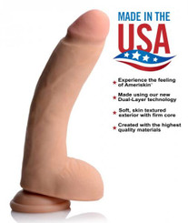 Usa Cocks 10in Ameriskin Dildo -light Adult Sex Toy