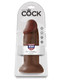 King Cock 10 inches Chubby Dildo - Brown by Pipedream - Product SKU PD553629