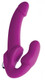 Strap U Vibrating Strapless Silicone Strap-On Dildo Pink by XR Brands