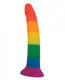 Rainbow Power Drive 7 inches Strap On Dildo With Harness Silicone by Hott Products