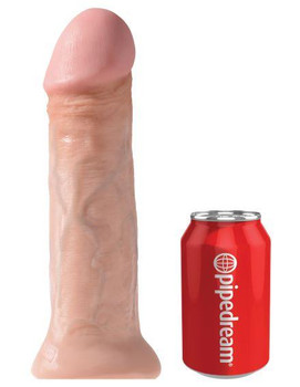 King Cock 11 inches Dildo - Beige Sex Toy