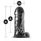 Jet Destroyer Carbon Black Metallic Dildo by Blush Novelties - view 3