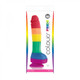 Colours Pride 8 inch Rainbow Dildo by NS Novelties - view 4