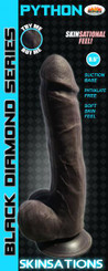 Skinsations Python 9.5 inches Black Dildo by Hott Products