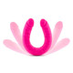 Ruse 18 inches Silicone Slim Double Dong Hot Pink by Blush Novelties - view 2