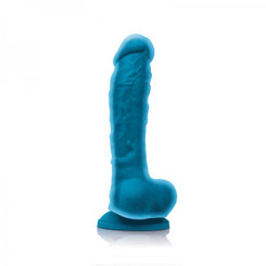Colours Dual Density 8 inches Dildo Blue Adult Toys