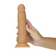Naked Addiction 8in Dual Density Dildo Caramel by BMS Enterprises - view 2