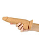 Naked Addiction 8in Dual Density Dildo Caramel by BMS Enterprises - view 3