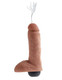 King Penis 8 inches Fluid-compatible Penis with Balls Tan Dildo by Pipedream Products