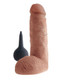 King Penis 8 inches Fluid-compatible Penis with Balls Tan Dildo by Pipedream Products - view 3