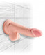 King Penis Triple Density 6.5 inches Dildo with Balls Beige by Pipedream Products - view 3