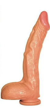 Ultra Whopper 11 inches Curved Dong - Beige by NassToys