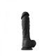 Coloursoft 8in Soft Dildo Black by NS Novelties - view 2