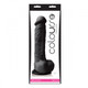 Colours Pleasures 8 inches Silicone Dildo - Black by NS Novelties - view 2