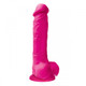 Colours Pleasures 8 inches Silicone Dildo - Pink by NS Novelties