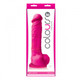 Colours Pleasures 8 inches Silicone Dildo - Pink by NS Novelties - Product SKU NSN040524