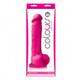 Colours Pleasures 8 inches Silicone Dildo - Pink by NS Novelties - view 2