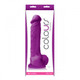 NS Novelties Colours Pleasures 8 inches Silicone Dildo - Purple - Product SKU NSN040525