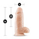 Dr Skin Dr Chubbs 10 inches Beige Dildo by Blush Novelties - view 4