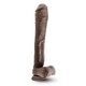 Blush Novelties Mr Ed 13 inches Dildo Suction Cup Chocolate Brown Dildo - Product SKU BN15436