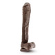 Mr Ed 13 inches Dildo Suction Cup Chocolate Brown Dildo by Blush Novelties - view 3