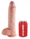King Cock 10 inches Cock - Beige Adult Toys