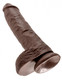 10 Inches C*ck Balls - Brown by Pipedream Products - view 3