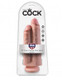 King Cock 9 inches Two Cocks One Hole Beige by Pipedream - Product SKU PD555121