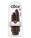 King Cock 9 inches Two Cocks One Hole Brown by Pipedream - Product SKU PD555129
