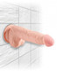 King Penis Triple Density 5 inches Dildo with Balls Beige by Pipedream Products - view 3