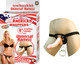 All American Whoppers 8 inches Dong & Universal Harness Beige by NassToys - view 2