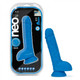 Neo Elite 9in Dual Density Cock /w Balls Neon Blue by Blush Novelties - Product SKU BN75802