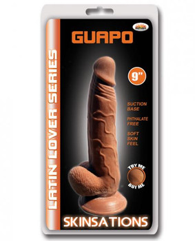 Latin Lover Guapo 9 Inches Dildo - Brown by Hott Products