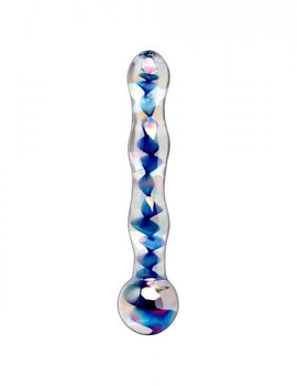 Icicles No 8 Clear Blue Glass Massager by Pipedream Products