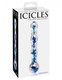 Pipedream Icicles No 8 Clear Blue Glass Massager - Product SKU PD290800
