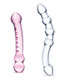 Glas 2 Piece Double Pleasure Glass Dildo Set by Electric Eel Inc