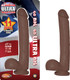 NassToys All American Ultra Whoppers Straight 11 inches Dong Brown - Product SKU NW2797